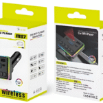 FM Transmitter Αυτοκινήτου Bluetooth με MP3 Player, USB 3.1A & RGB LED - M57 - Image 2