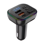 FM Transmitter Αυτοκινήτου Bluetooth με Type-C 20W, USB 3.1A & RGB LED - C38