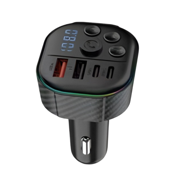 FM Transmitter Αυτοκινήτου Bluetooth με Type-C 20W, USB 3.1A & RGB LED - C47