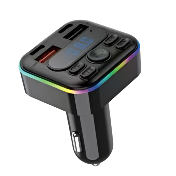 FM Transmitter Αυτοκινήτου Bluetooth με Type-C 20W, USB 3.1A & RGB LED - C50