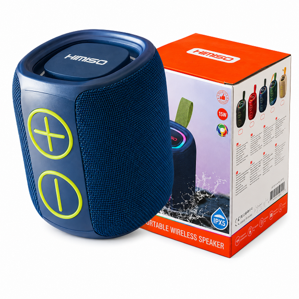 Φορητό Bluetooth Ηχείο 15W με FM Radio, USB, MicroSD και IPX5 Kimiso KMS-350 - Image 4