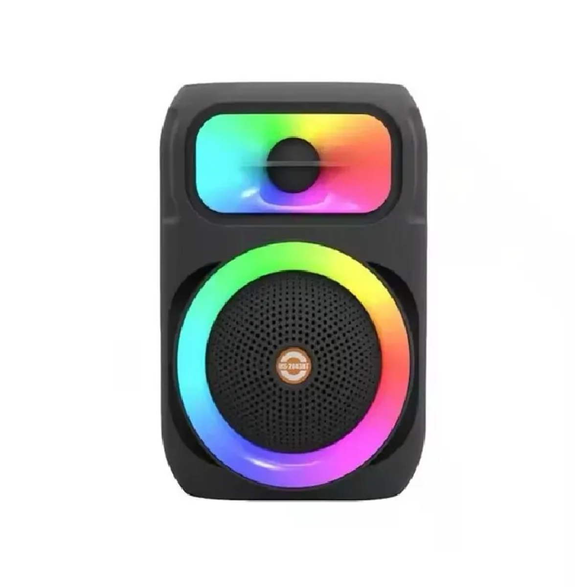 Φορητό Bluetooth Ηχείο 8" 25W με RGB Φωτισμό LED, Μικρόφωνο, USB & Ραδιόφωνο MS-2043BT - Image 4