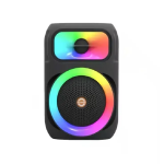 Φορητό Bluetooth Ηχείο 8" 25W με RGB Φωτισμό LED, Μικρόφωνο, USB & Ραδιόφωνο MS-2043BT - Image 4