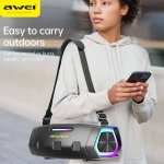 Φορητό Bluetooth Ηχείο Karaoke 60W με 2 Ασύρματα Μικρόφωνα RGB Awei KT28 - Image 5
