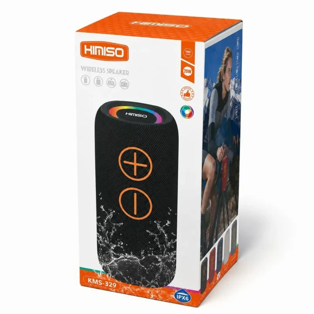 Φορητό Bluetooth Ηχείο με ExtraBass, TWS και Αδιάβροχη Προστασία IPX6 KMS-329 - Image 7