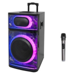 Φορητό Ηχείο 12" με Ασύρματο Μικρόφωνο, Bluetooth και LED Φωτισμό K7-12