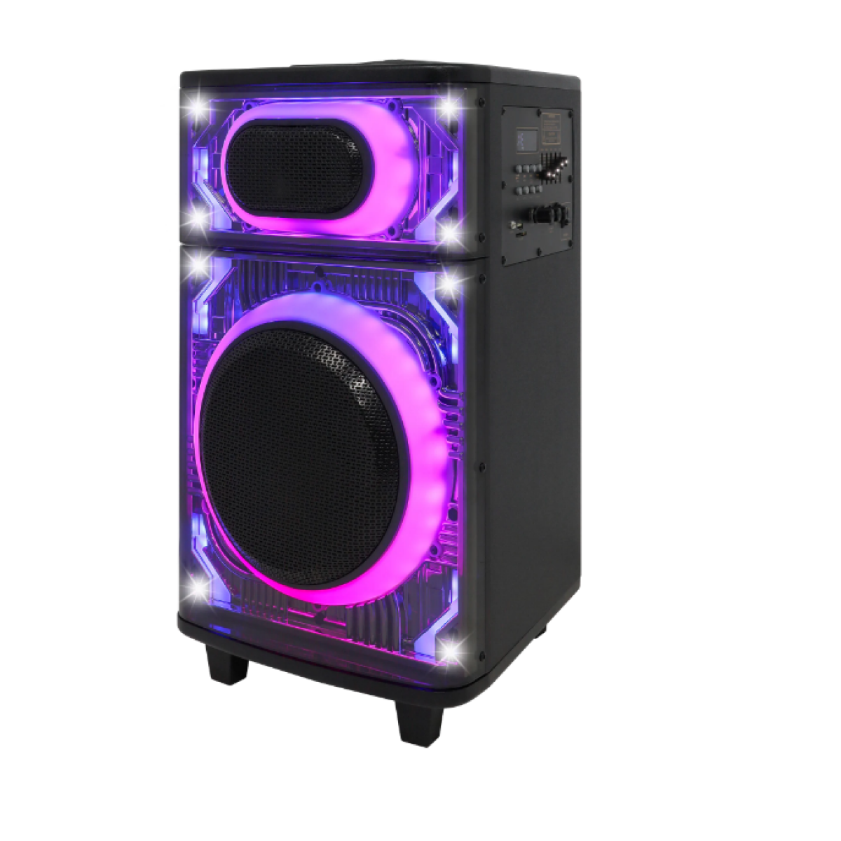 Φορητό Ηχείο 12" με Ασύρματο Μικρόφωνο, Bluetooth και LED Φωτισμό K7-12 - Image 5