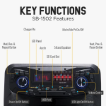 Φορητό Ηχείο Bluetooth 2000W με Ασύρματο Μικρόφωνο και LED RGB K9-15 - Image 3