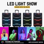 Φορητό Ηχείο Bluetooth 2000W με Ασύρματο Μικρόφωνο και LED RGB K9-15 - Image 4