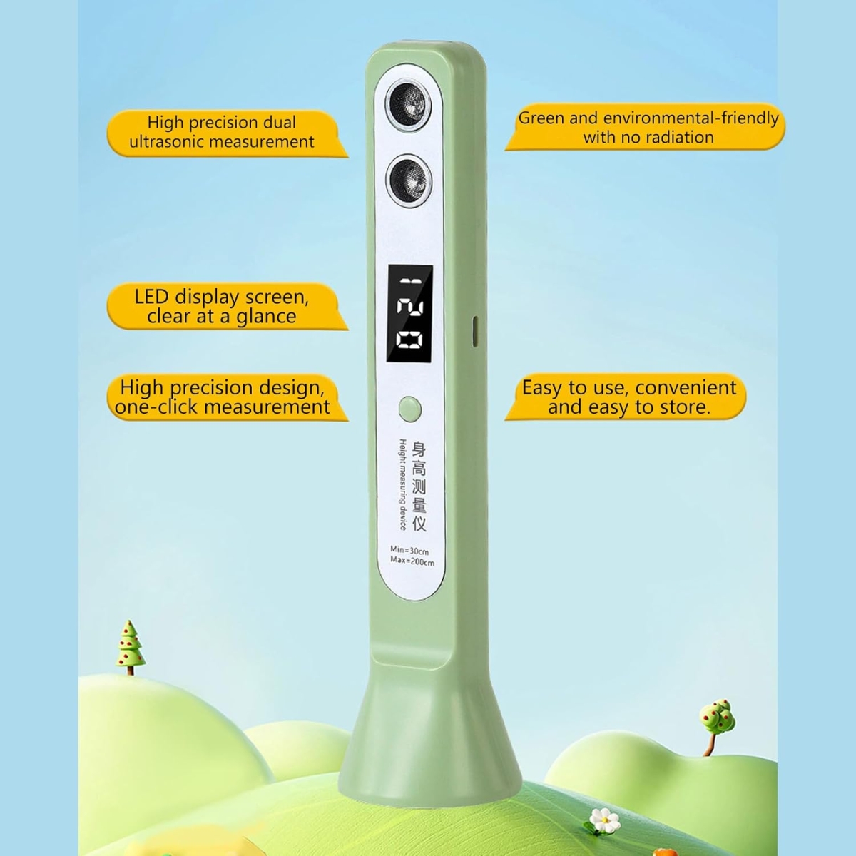 Φορητός Μετρητής Ύψους Σώματος DS Accurate 70-190cm 29950-26 - Image 2