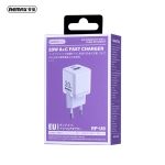 Φορτιστής 20W με USB-C & USB-A Fast Charging REMAX RP-U8