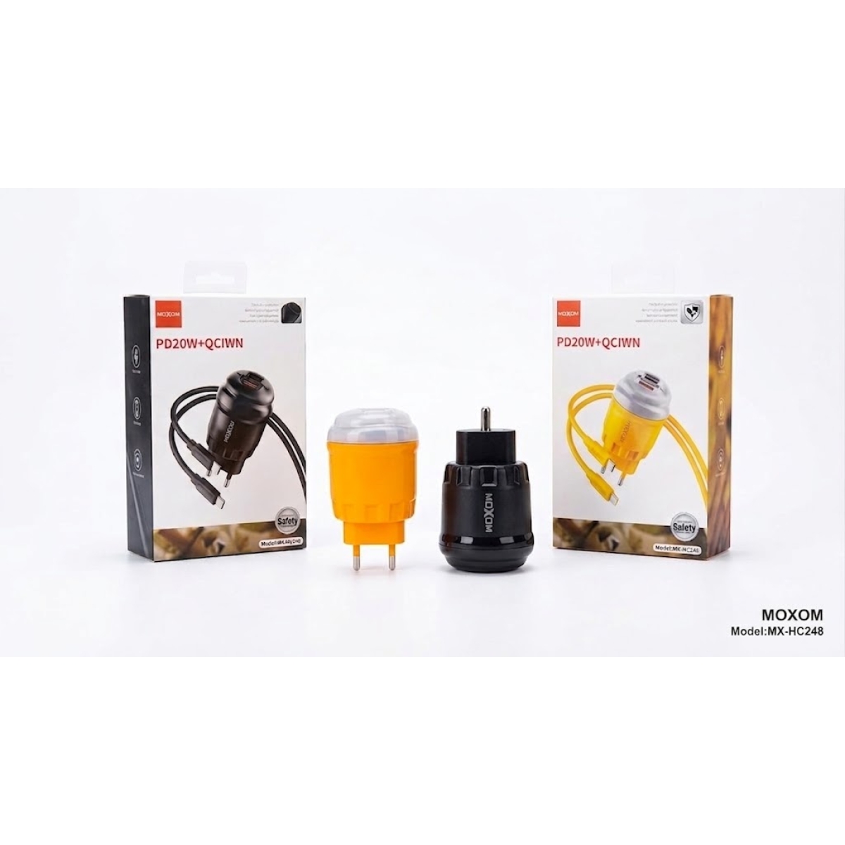 Φορτιστής Αυτοκινήτου 25W PD + 18W QC με Καλώδιο USB-C Moxom MX-HC248 - Image 2