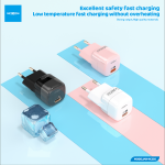 Φορτιστής GaN PD 20W με USB-C MOXOM MX-HC202 - Image 6