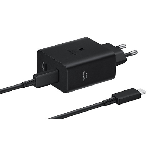 Φορτιστής Πρίζας 50W με 2x USB-C και Καλώδιο USB-C
