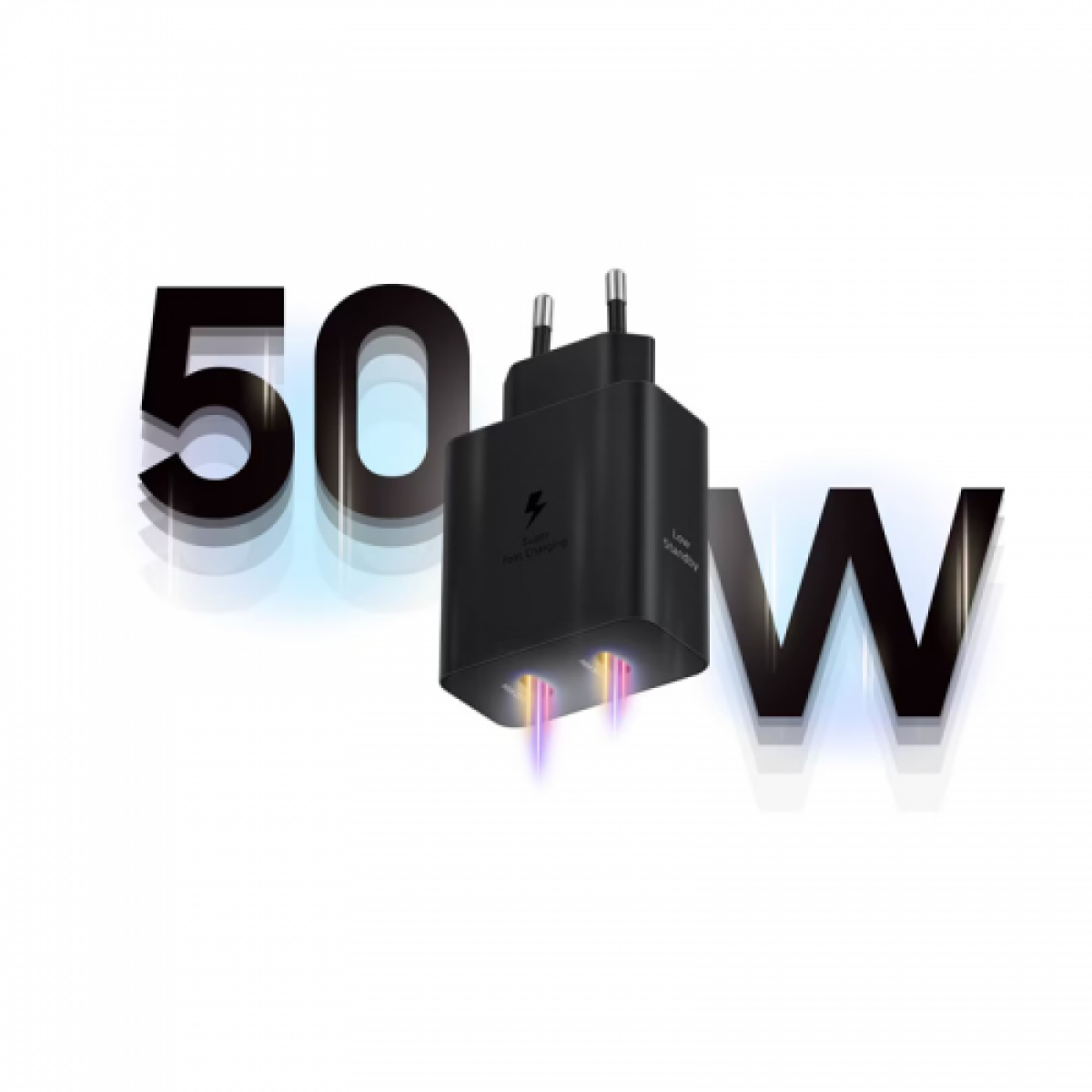 Φορτιστής Πρίζας 50W με 2x USB-C και Καλώδιο USB-C - Image 3
