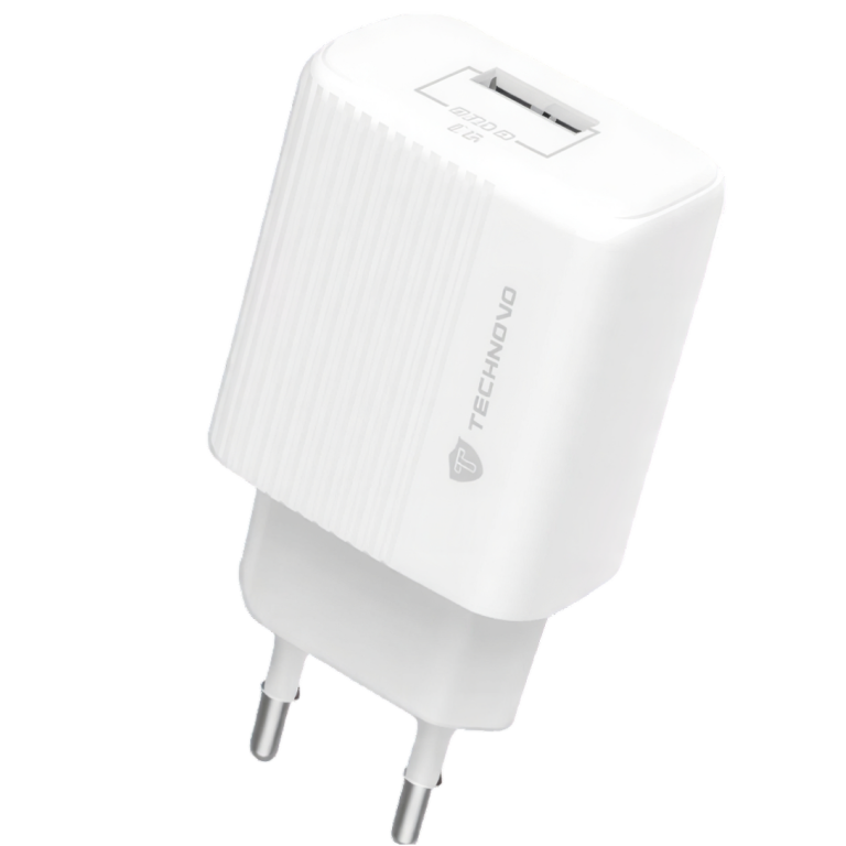 Φορτιστής Ταξιδίου USB-A 2.4A Λευκός TECHNOVO TN-C047