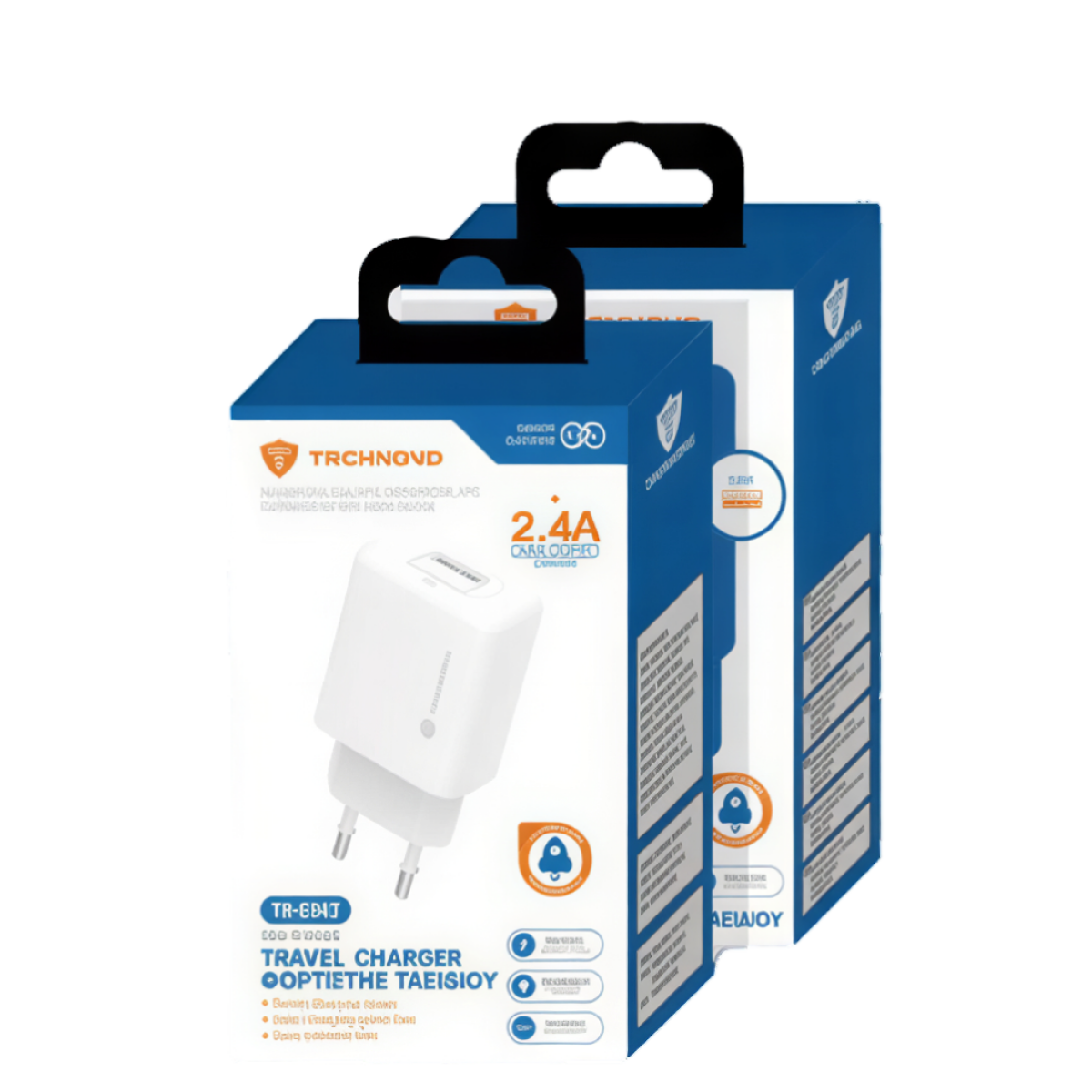 Φορτιστής Ταξιδίου USB-A 2.4A Λευκός TECHNOVO TN-C047 - Image 2