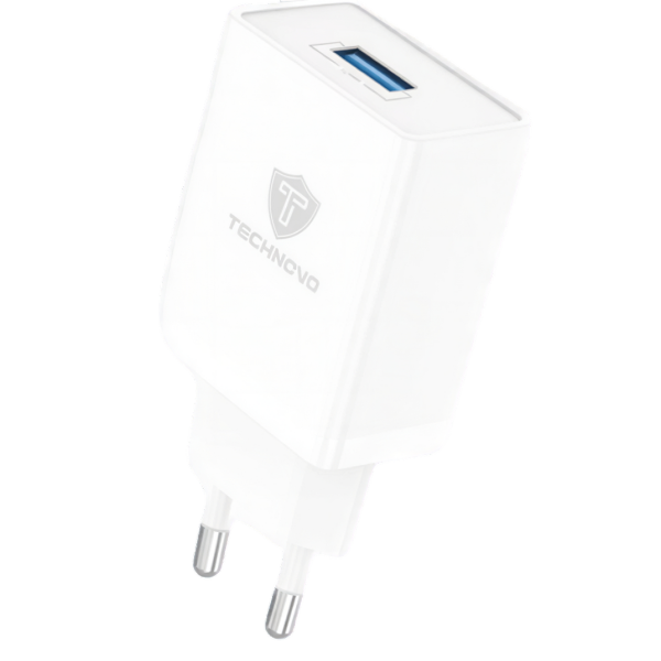Φορτιστής Ταξιδίου USB-A 2.4A Λευκός TECHNOVO TN-C049