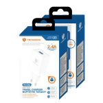 Φορτιστής Ταξιδίου USB-A 2.4A Λευκός TECHNOVO TN-C049