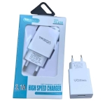 Φορτιστής Τοίχου TREQA CH-638 USB-A 3.1A Λευκός