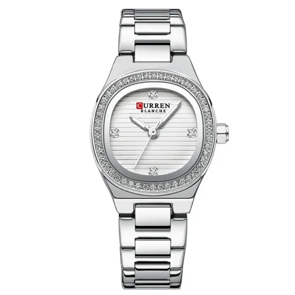 Γυναικείο Αναλογικό Ρολόι 25mm Quartz με Ατσάλινο Μπρασελέ Curren 9101-2