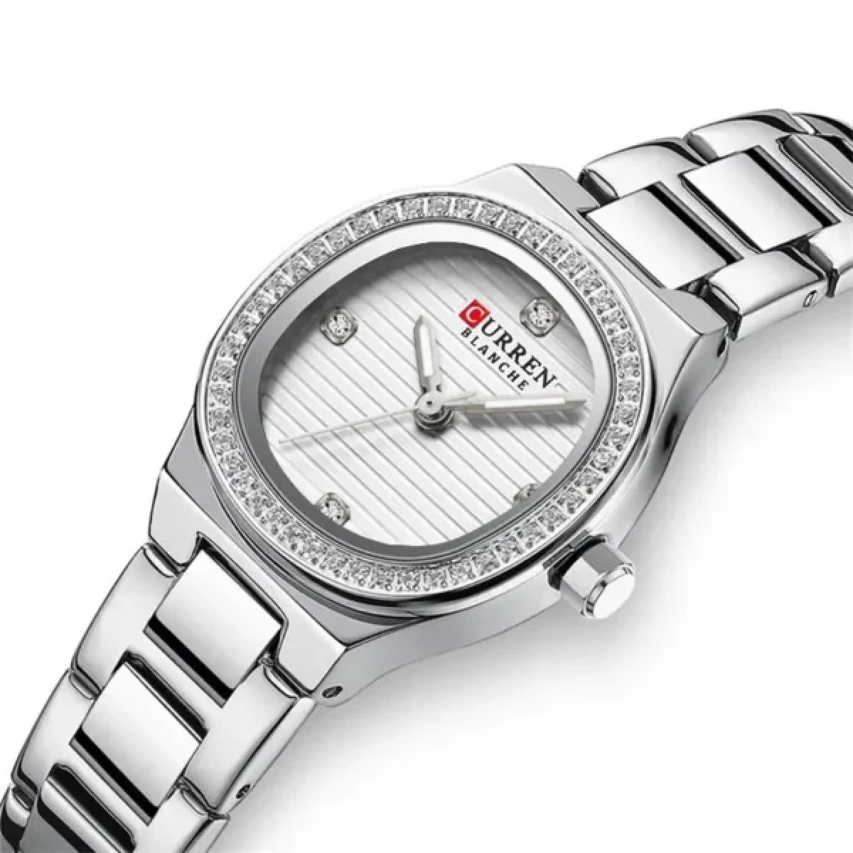 Γυναικείο Αναλογικό Ρολόι 25mm Quartz με Ατσάλινο Μπρασελέ Curren 9101-2 - Image 2