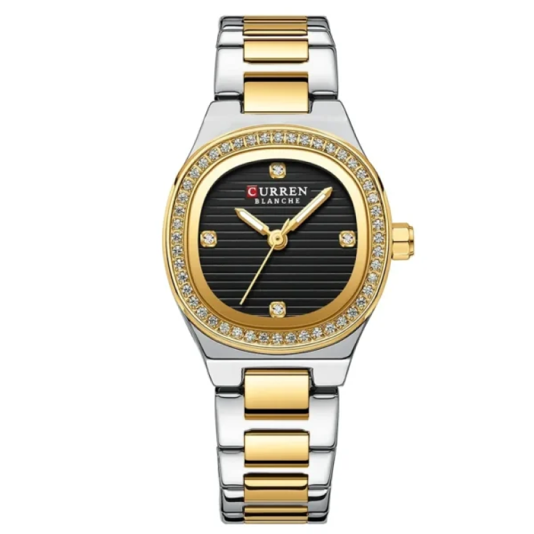 Γυναικείο Αναλογικό Ρολόι 25mm Quartz με Ατσάλινο Μπρασελέ Curren 9101-3