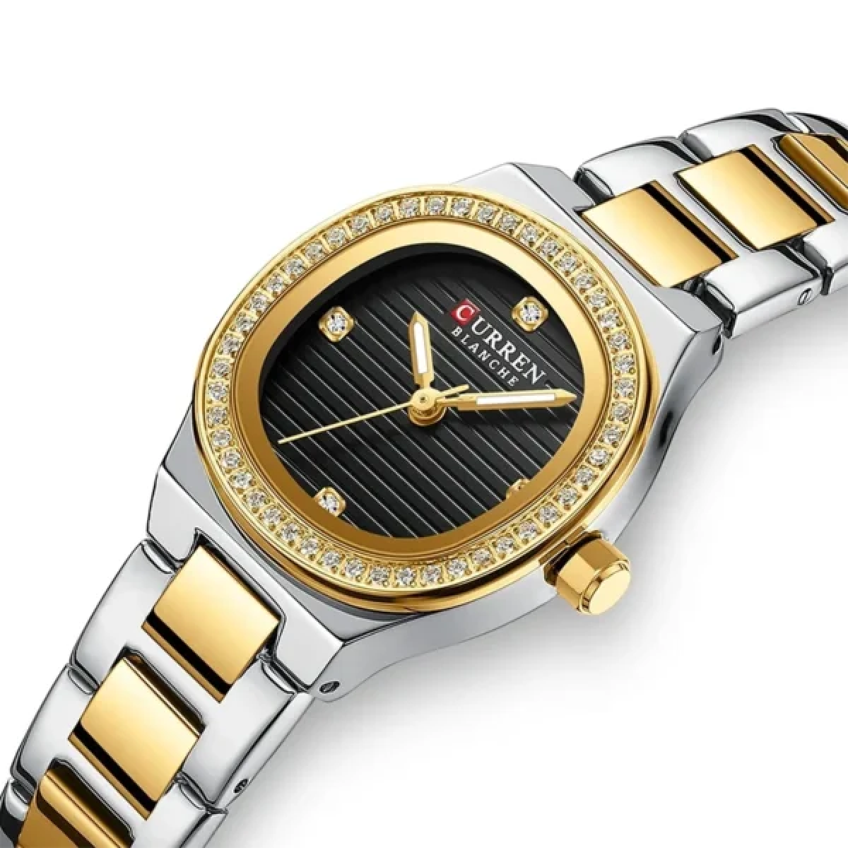 Γυναικείο Αναλογικό Ρολόι 25mm Quartz με Ατσάλινο Μπρασελέ Curren 9101-3 - Image 3