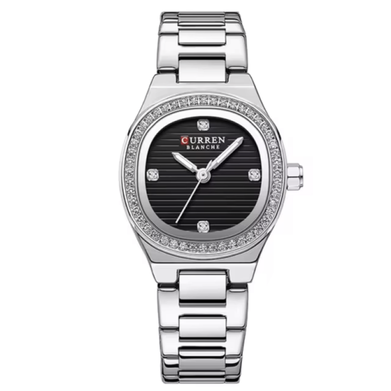 Γυναικείο Αναλογικό Ρολόι 25mm Quartz με Ατσάλινο Μπρασελέ Curren 9101-4