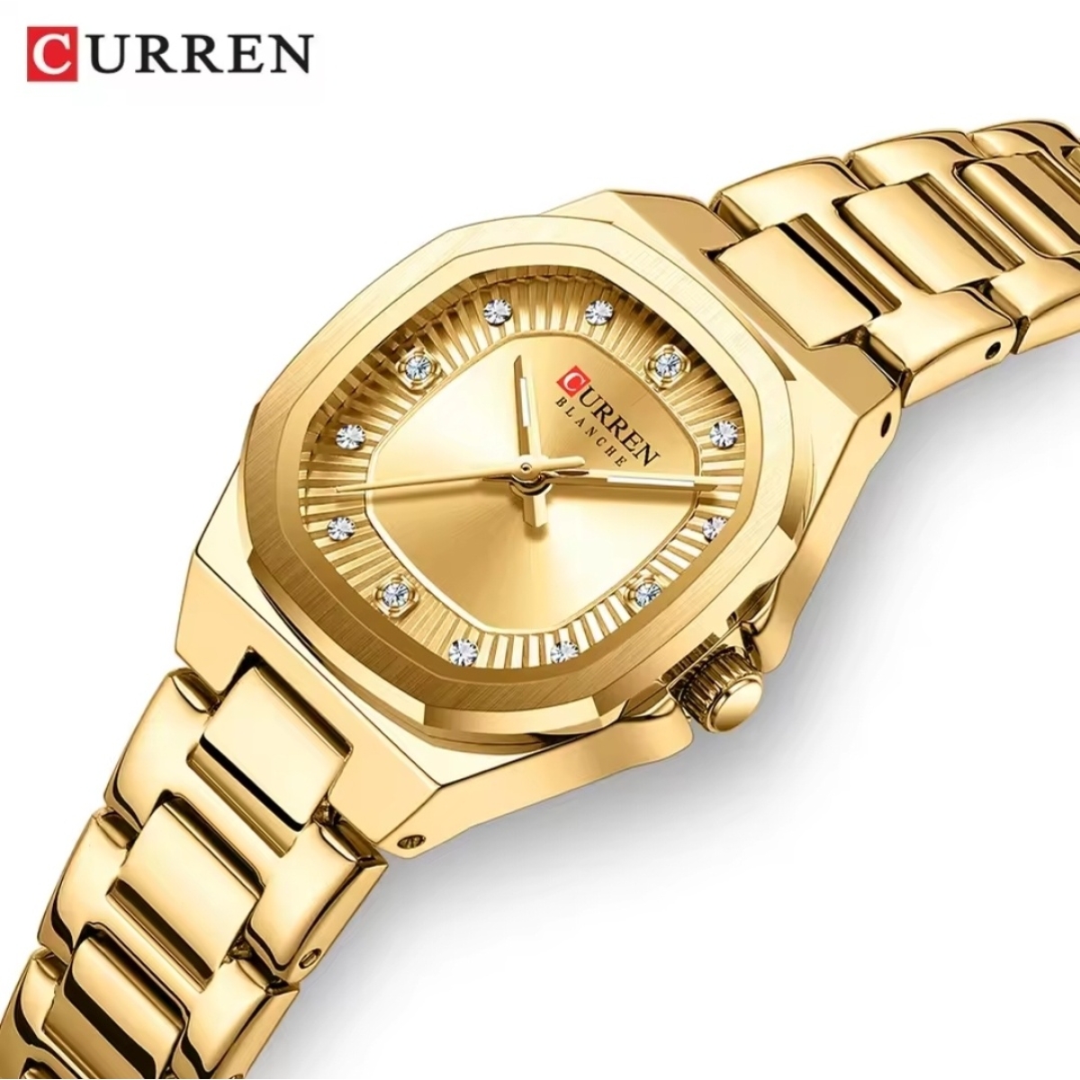 Γυναικείο Αναλογικό Ρολόι 25mm Quartz με Ατσάλινο Μπρασελέ Curren 9104-2 - Image 2