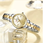 Γυναικείο Αναλογικό Ρολόι 28mm Quartz με Δίχρωμο Ατσάλινο Μπρασελέ Curren 9094-2 - Image 2