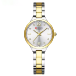 Γυναικείο Αναλογικό Ρολόι 31mm Quartz με Δίχρωμο Ατσάλινο Μπρασελέ Curren 9105-1
