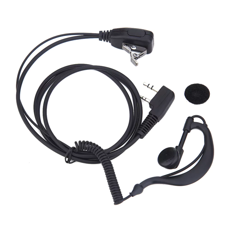Handsfree Spiral Μικροακουστικό Πέτου για Πομποδέκτες Baofeng 2pin - 450