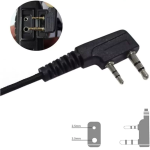Handsfree Spiral Μικροακουστικό Πέτου για Πομποδέκτες Baofeng 2pin - 450 - Image 5