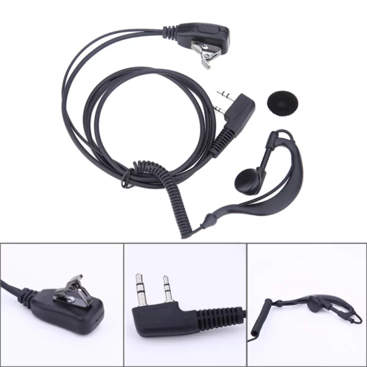 Handsfree Spiral Μικροακουστικό Πέτου για Πομποδέκτες Baofeng 2pin - 450 - Image 13