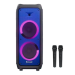 Hχείο Bluetooth με Διπλά Woofer 12", 2 Ασύρματα Μικρόφωνα και LED Φωτισμό Meirende MR-1219
