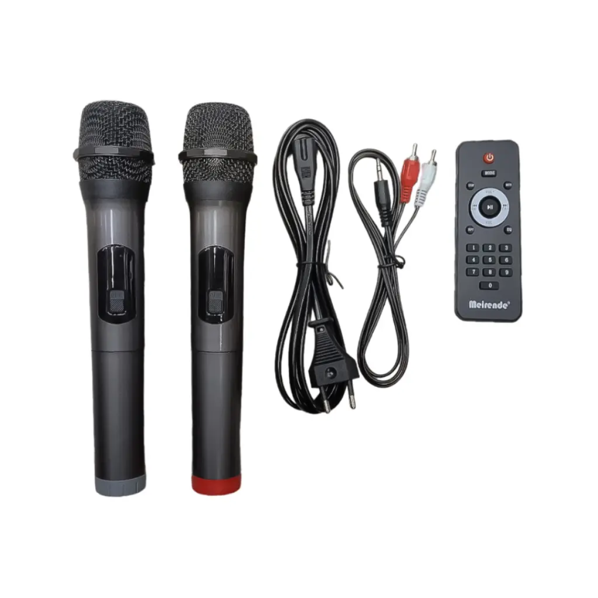 Hχείο Bluetooth με Διπλά Woofer 12", 2 Ασύρματα Μικρόφωνα και LED Φωτισμό Meirende MR-1219 - Image 3