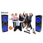 Hχείο Bluetooth με Διπλά Woofer 12", LED Φωτισμό & 2 Ασύρματα Μικρόφωνα Meirende MR-1212N - Image 4
