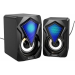 Hoco DS30 Ηχεία Υπολογιστή 2.0 6W με RGB Φωτισμό Black