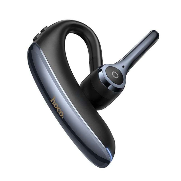 Hoco E90 - Ασύρματο In-Ear Mono Επαγγελματικό Bluetooth Headset με ENC σε Μαύρο Χρώμα
