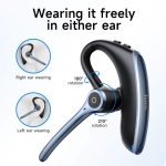 Hoco E90 - Ασύρματο In-Ear Mono Επαγγελματικό Bluetooth Headset με ENC σε Μαύρο Χρώμα