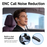 Hoco E90 - Ασύρματο In-Ear Mono Επαγγελματικό Bluetooth Headset με ENC σε Μαύρο Χρώμα