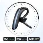Hoco E90 - Ασύρματο In-Ear Mono Επαγγελματικό Bluetooth Headset με ENC σε Μαύρο Χρώμα