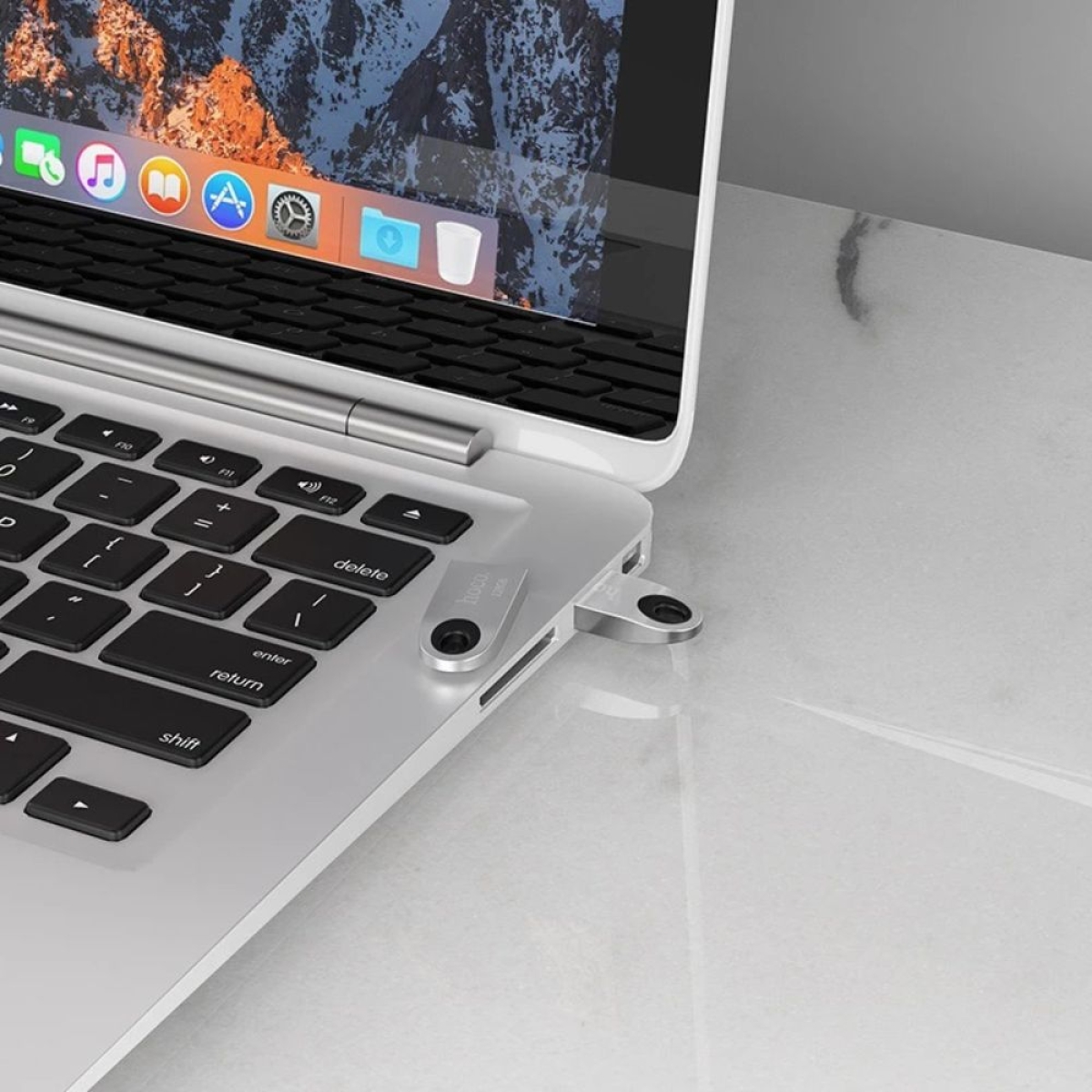 Hoco UD9 Insightful 8GB USB 2.0 Stick Ασημί