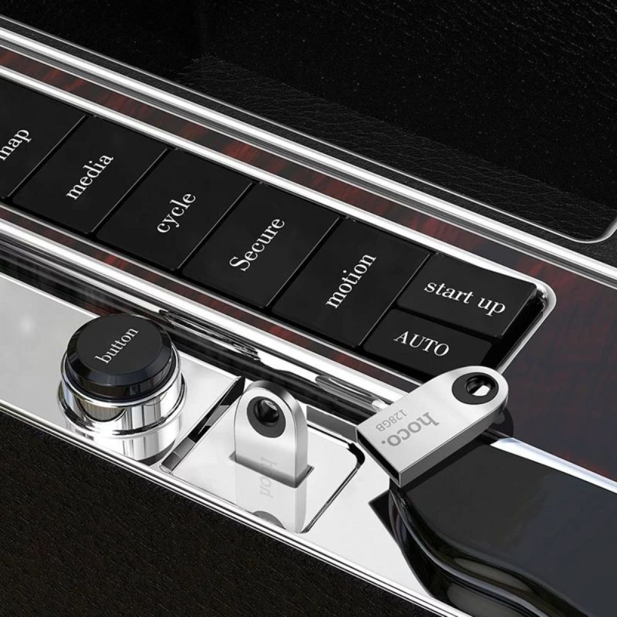 Hoco UD9 Insightful 8GB USB 2.0 Stick Ασημί