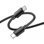 Hoco X96 Καλώδιο Φόρτισης και Δεδομένων HYPER 100W 1m Type C σε Type C Μαύρο