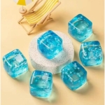Ice Cube Squishy Κύβος με Νιφάδες Χιονιού Αντιστρές