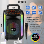 Ηχείο Bluetooth Karaoke με Μικρόφωνο & RGB Φωτισμό YE-082