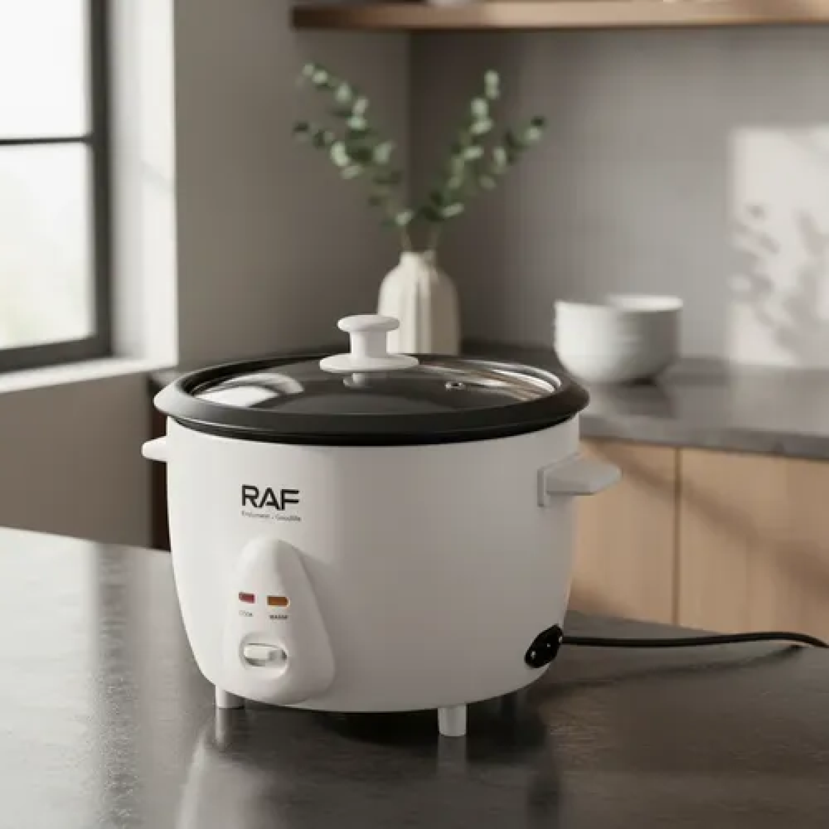 Ηλεκτρικός Πολυμάγειρας Ατμού 1.8L 700W Λευκός RAF R.0103 - Image 2