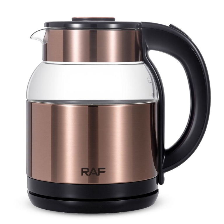Ηλεκτρικός Βραστήρας RAF R.7412 1500W 2L με Γυάλινο Δοχείο